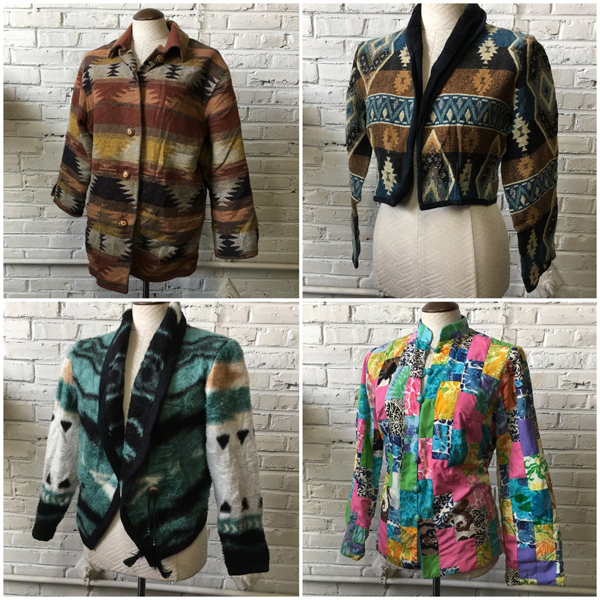 Womens Hippie/Tapestry/Southwestern Jackets by the bundle Bulk Vintage